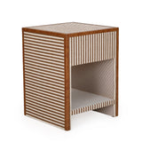 Kora 18" Cotton Jute 1-Drawer Contract-Grade Nightstand - View 6