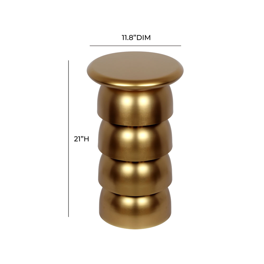 Sasha Gold Side Table dimensions