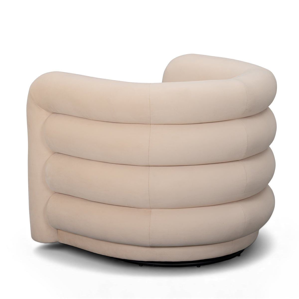 Curves Performance Velvet Swivel Accent Chair - View 20