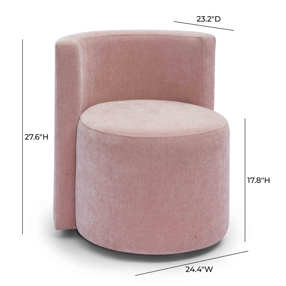 Alyssa Rolling Desk Chair - View 18