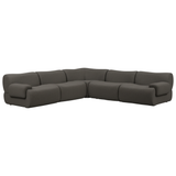 Zenith 5-Piece Contract-Grade Upcycled Fabric Modular L-Sectional - View 11
