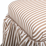 Gertrude Performance Linen Skirted Ottoman - View 5