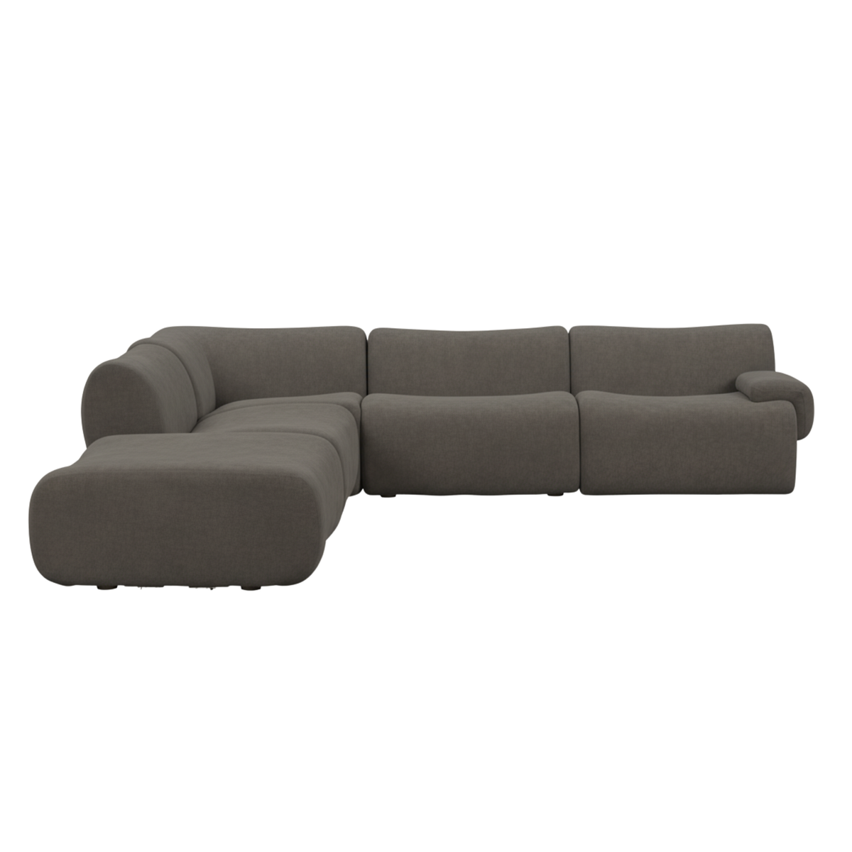 Zenith 5-Piece Contract-Grade Upcycled Fabric Modular Sectional - View 8