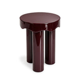 Angular perspective of Casper contemporary glossy lacquered side tables