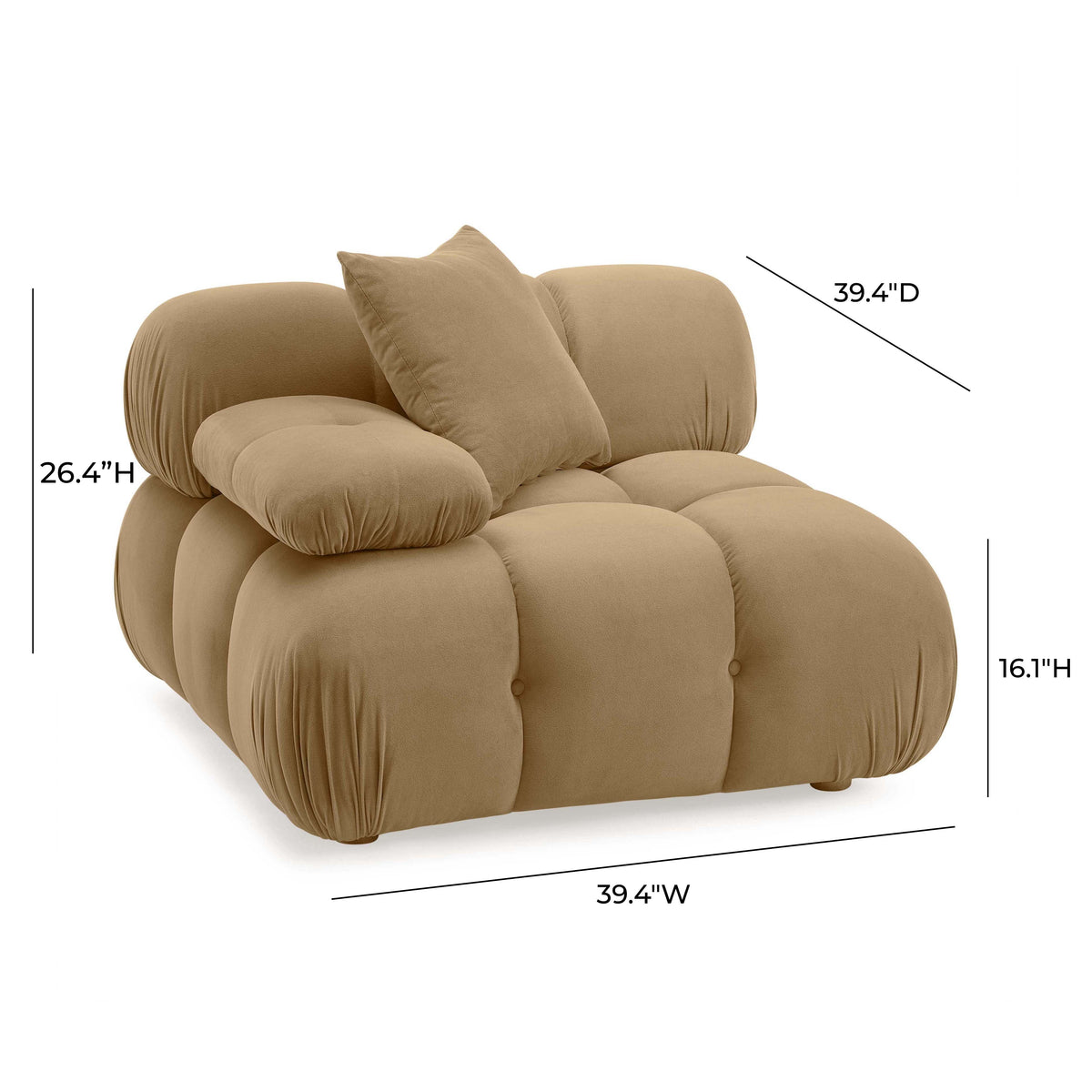 Calliope Performance Modular Corner Chair - View 27