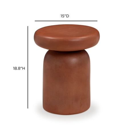 Lydia Concrete Indoor/Outdoor Side Table - View 7