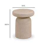 Lydia Concrete Indoor/Outdoor Side Table - View 26