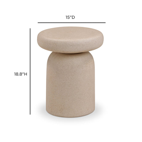 Lydia Concrete Indoor/Outdoor Side Table - View 26