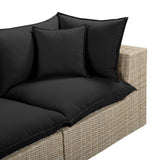 Cali outdoor sofa backrest cushion density and tailoring