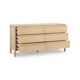 Tyra 62" Ash 6-Drawer Dresser - View 3