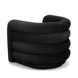 Curves Performance Velvet Swivel Accent Chair - View 6