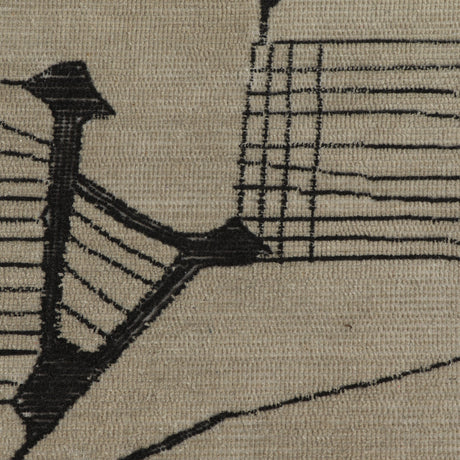 Mezzo Natural Hand Tufted Wool Area Rug 5'X8' - View 5