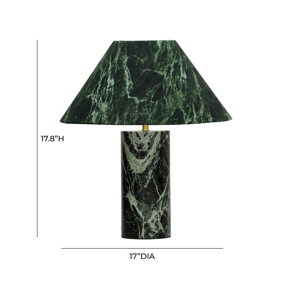Mable Marble Print Table Lamp dimensions