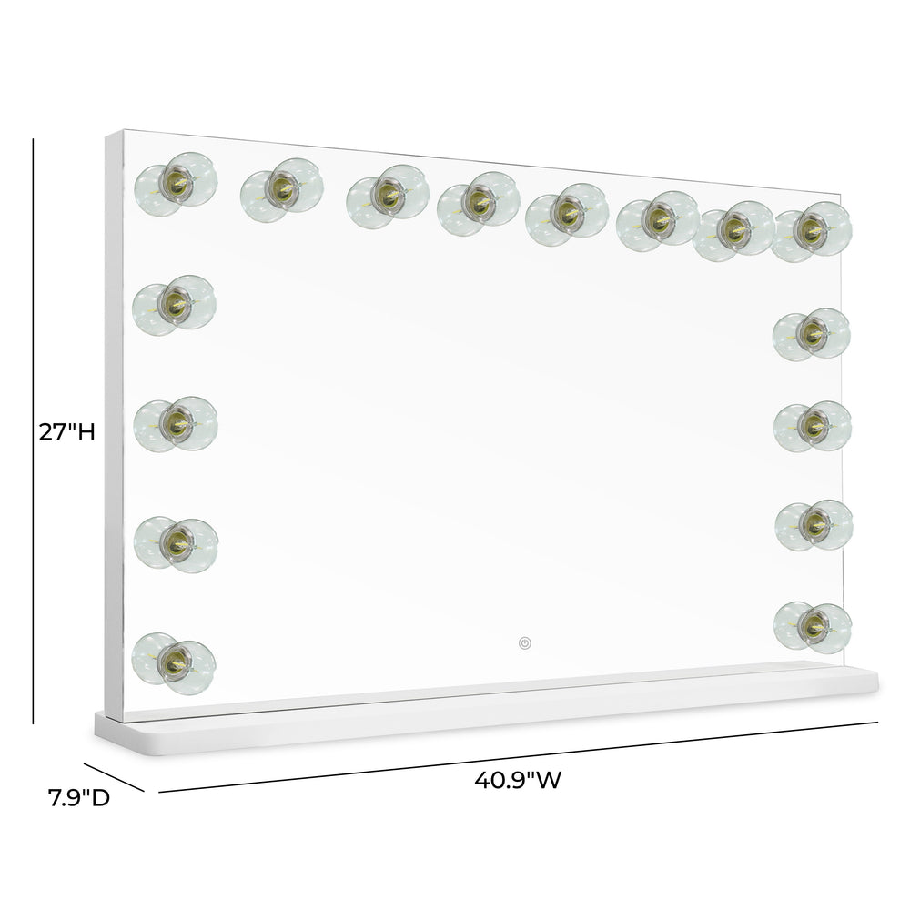 Lola Vanity Mirror (25.6"-41") dimensions