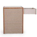 Kora 18" Cotton Jute 1-Drawer Contract-Grade Nightstand - View 8