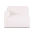 Gorge Modular Corner Chair cream fabric isometric view