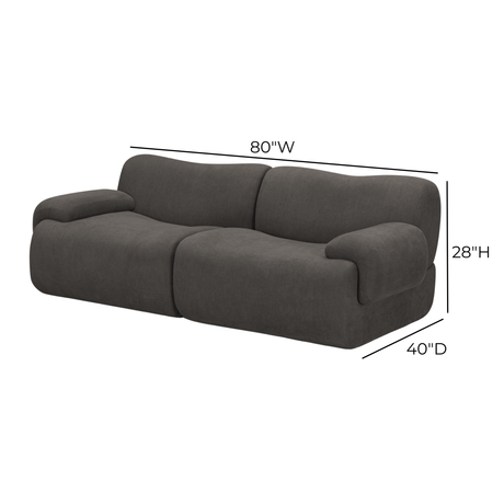Zenith 80" Modular Loveseat - View 14