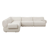 Zenith 5-Piece Contract-Grade Upcycled Fabric Modular L-Sectional - View 6