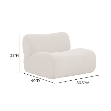 Zenith Modular Armless Chair - View 9