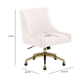 Beatrix Performance Velvet Office Swivel Chair - View 12