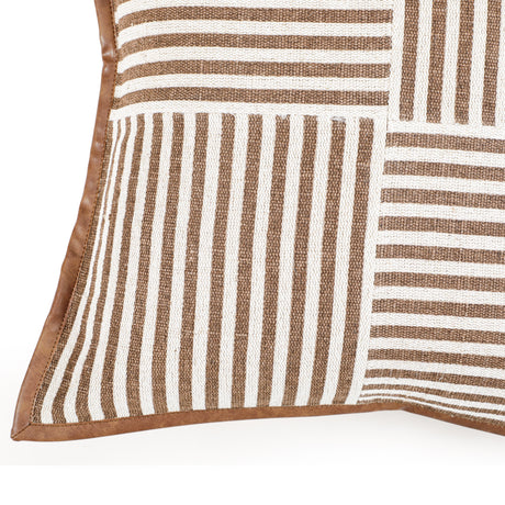 Kora 20" Cotton Jute Contract-Grade Throw Pillow - View 32