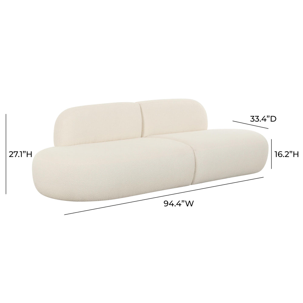 Broohah 94" Upholstered Sofa dimensions