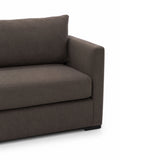 Portsmouth 85 Inch Sofa close up of textured weave fabric upholstery and precise stitching