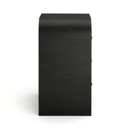 Drawer glides and internal joinery detail on Hump bedside chest