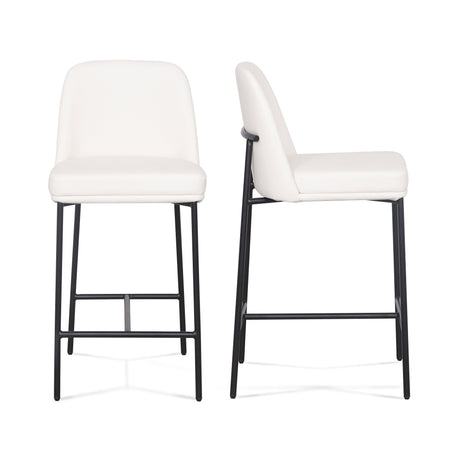 Sydney Performance Vegan Leather Counter Stool - Set of 2 - View 9