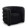 Curves Performance Velvet Swivel Accent Chair - View 1