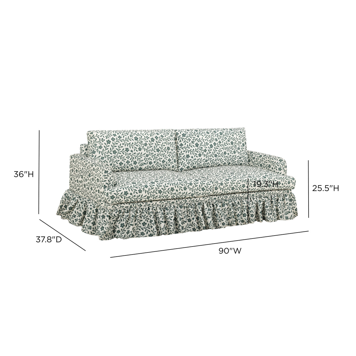 Gertrude 90" Sofa - View 7