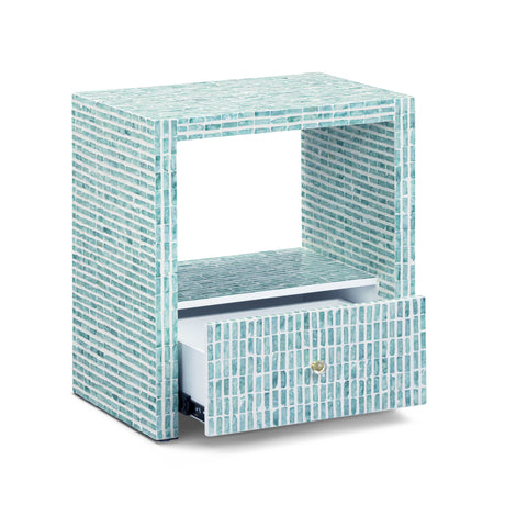 Tia 20" Mother of Pearl Nightstand - View 3