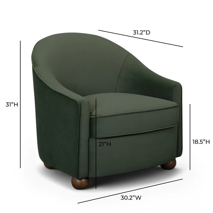 Cettie Performance Velvet Accent Chair