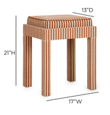 Kora Cotton Jute Contract-Grade Accent Stool - View 8