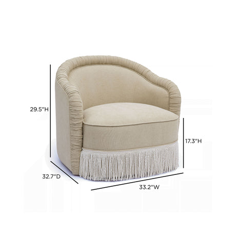Pamela Tasseled Lounge Accent Chair - View 26