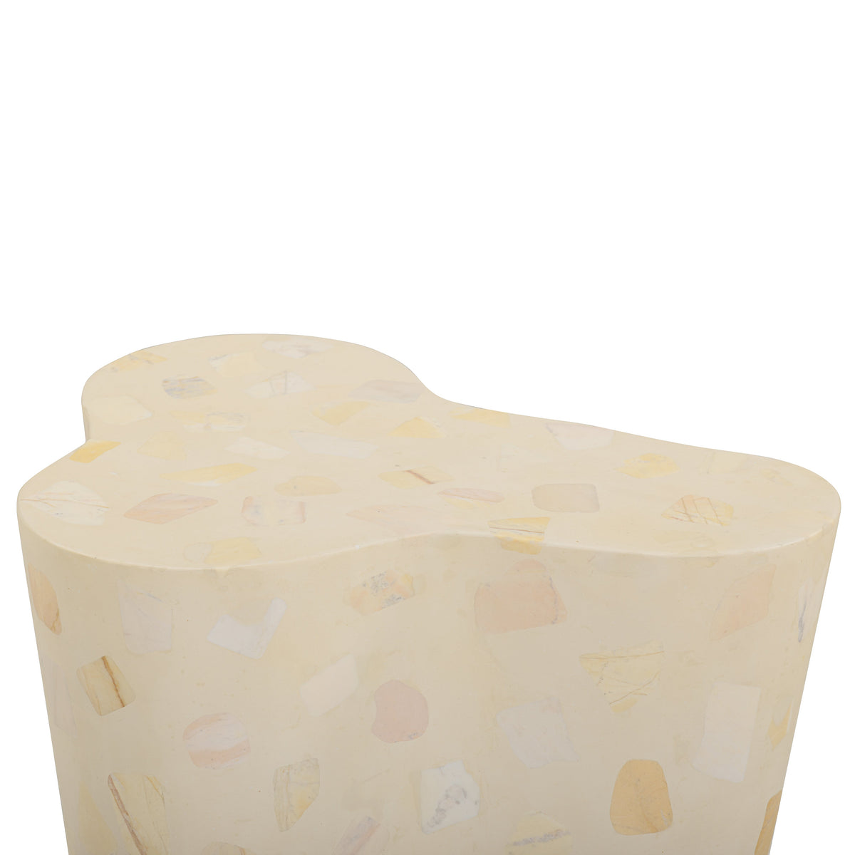 Slab Faux Terrazzo Indoor/Outdoor Side Table - View 4
