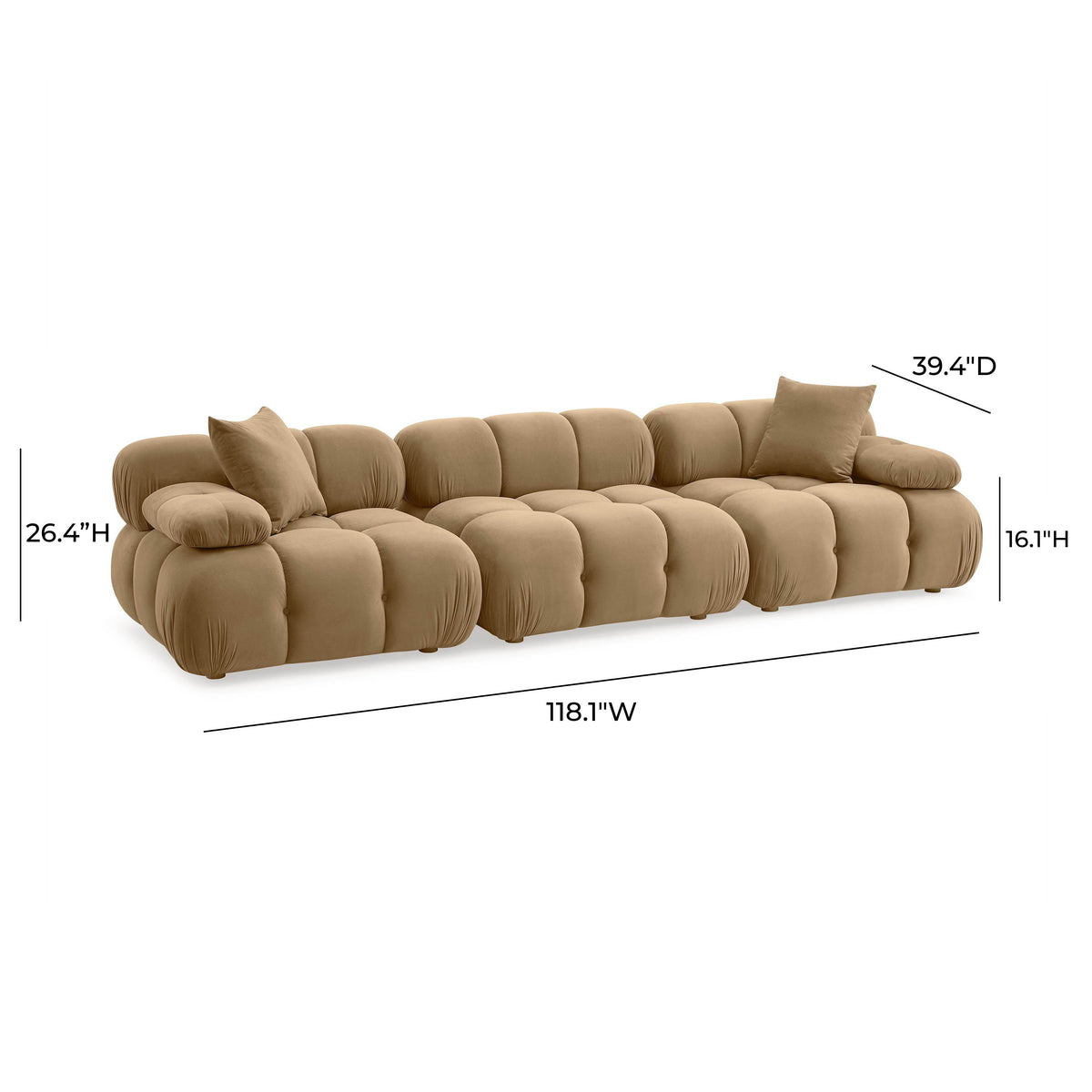 Calliope 118" Modular Sofa - View 24