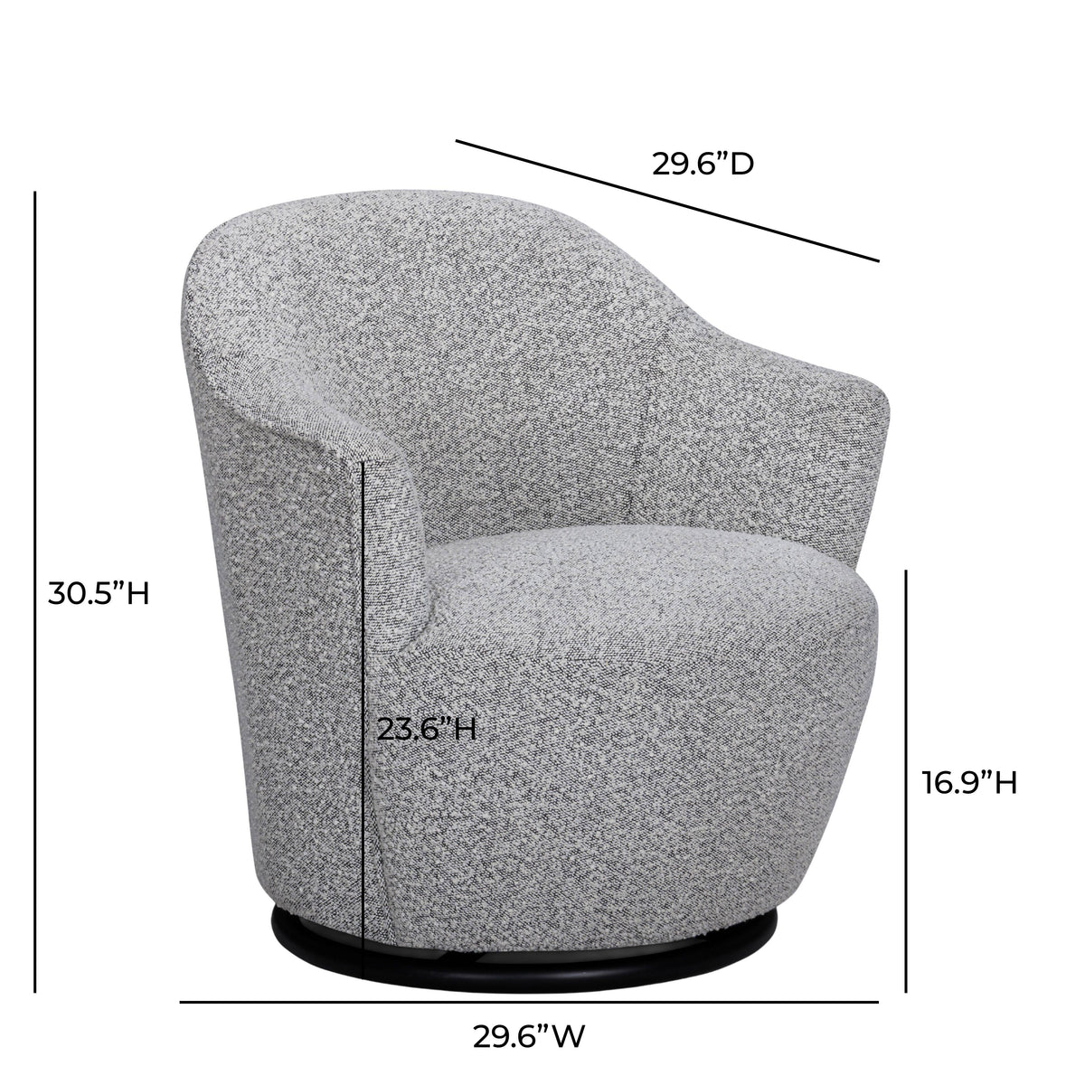 Skyla Swivel Accent Chair - View 20