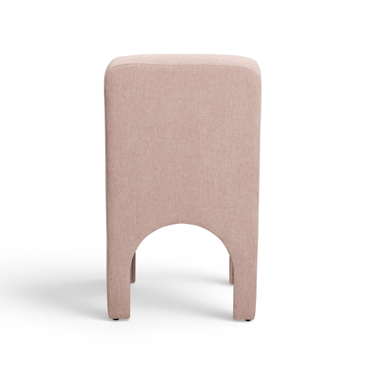 Tomlin Performance Chenille Dining Chair in Tan back angled perspective