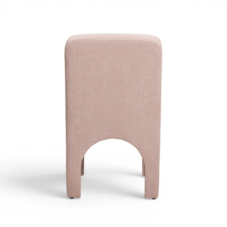 Tomlin Performance Chenille Dining Chair in Tan back angled perspective