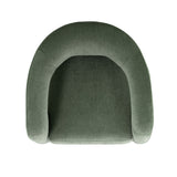 Contemporary sitting area featuring Malone Accent Chair in textured fabric