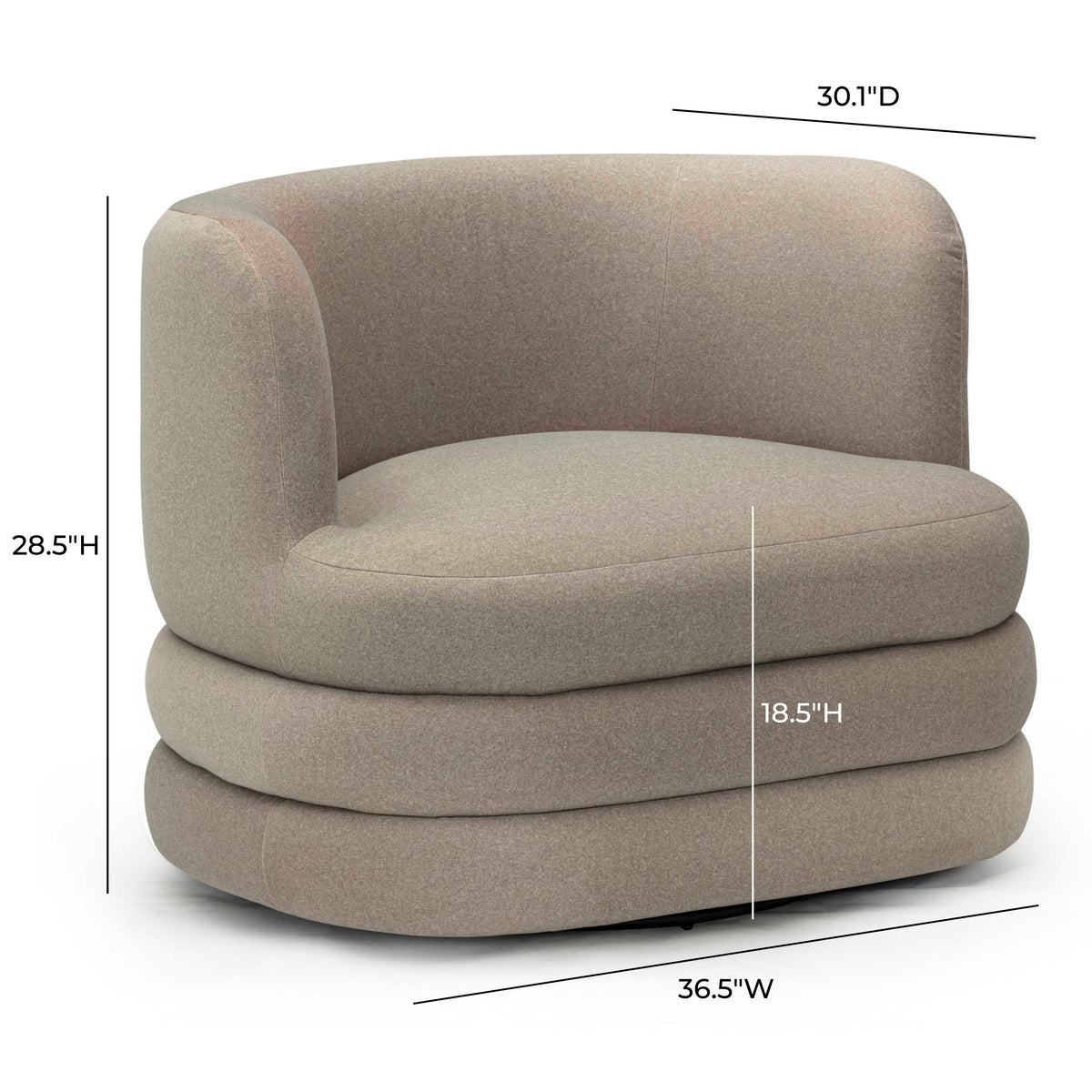 Astor Swivel Hotel Lounge Chair - View 27