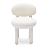 Manu Performance Fabric Side Chair frontal shot with crisp studio shadows