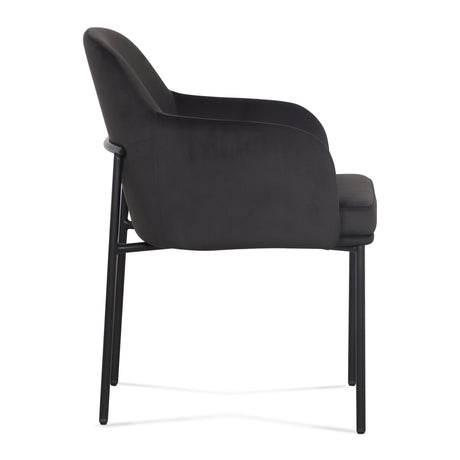 Sydney Performance Velvet Armchair - Set of 2 - View 6