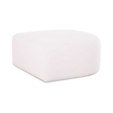 Top-down view of the Gorge contemporary modular ottoman showing firm foam cushion
