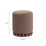 Dex accent footstool styled in guest bedroom corner