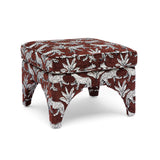 Raji Leopard Performance Jacquard Ottoman - View 1