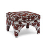 Raji Leopard Performance Jacquard Ottoman - View 1