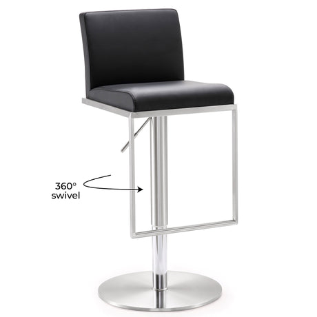Amalfi Performance Vegan Leather Adjustable Stool - View 33