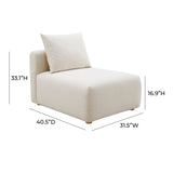 Hangover Modular Armless Chair - View 11